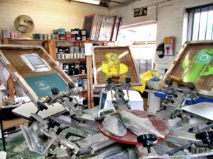 Screen printing machinery