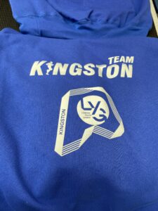 Team kingston printed hoodie