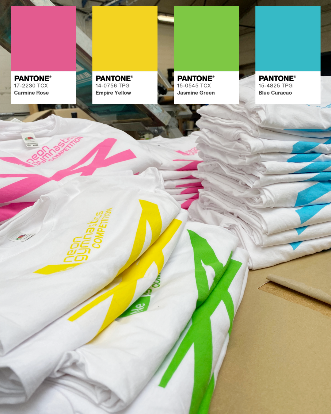 Jumper being embroidered with Gillett Flooring Logo